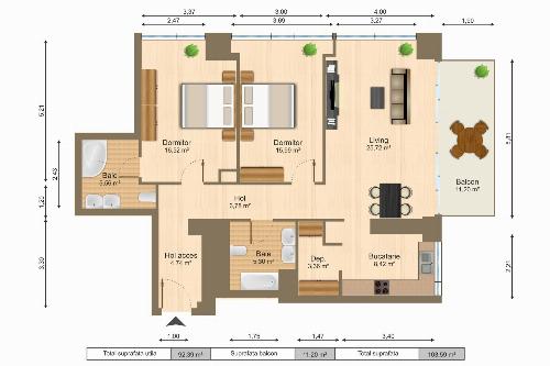 One Mircea Eliade, 3 rooms overlooking the park and the lake. 13