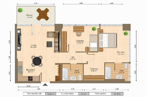 One Mircea Eliade, 3 camere cu vedere spre lac. 14