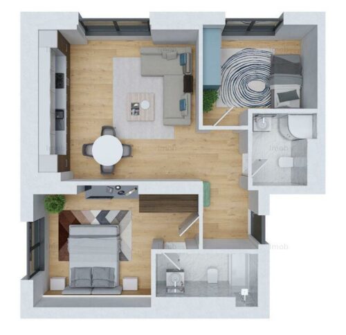 Apartament 3 camere Cortina North  – Pipera