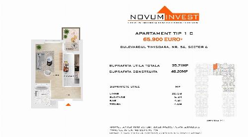 Apartament 1 camera, Metrou Gorjului Comision 0%