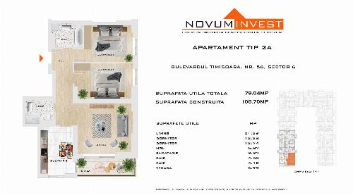 Apartament 3 camere, Metrou Gorjului Comision 0%