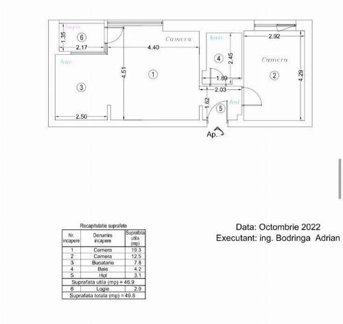 Apartament 2 camere | Finisaje Premium