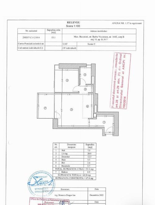 Apartament 2 camere One Verdi 20