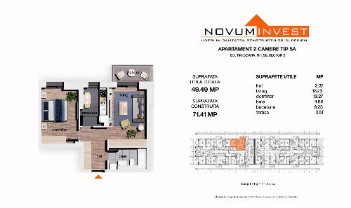 Apartament 2 camere, in apropire de Metrou Gorjului Comision 0% 3