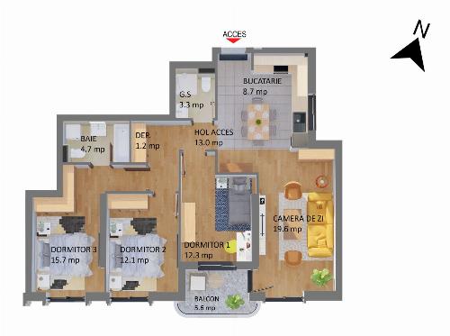 Apartament 4 Camere | Porsche Pipera 7