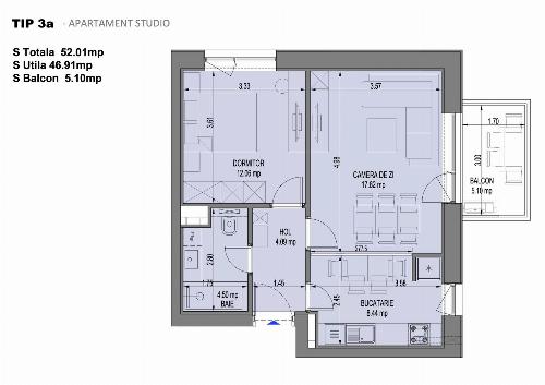 2 room apartment – for sale in Nusco City Park 6
