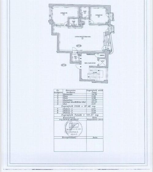 Apartament 3 camere de Vanzare Vasile Lascar – Dacia – Piata Gemeni 7