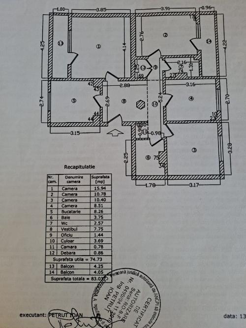 Apartament de vanzare 4 camere Piata Victoriei decomandat/1979 7