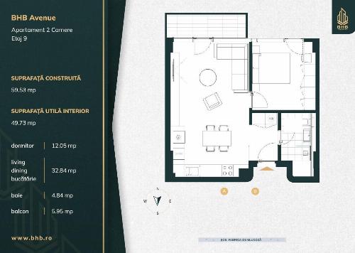 BHB Avenue / 2 camere / parcare inclusă 9