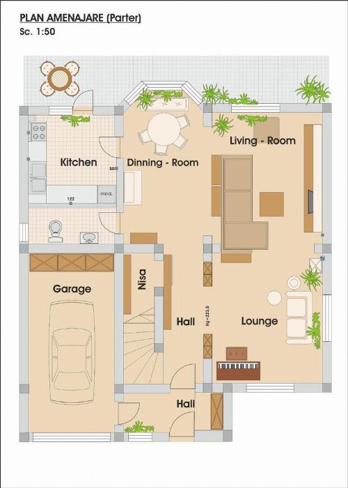 Detached villa for rent in the Azur district, Pipera 10