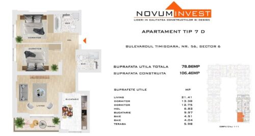 Vanzare apartamente Afumati – Crosspoint Imobiliare- Apartament 3 camere I Parcul Liniei I Metrou Gorjului 600m - crosspoint-imobiliare.ro