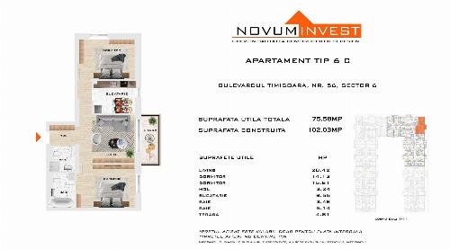 Apartament 3 camere, Metrou Gorjului Comision 0% 1