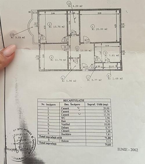 Apartament 3 camere decomandat – Timpuri Noi / Nerva Traian 15