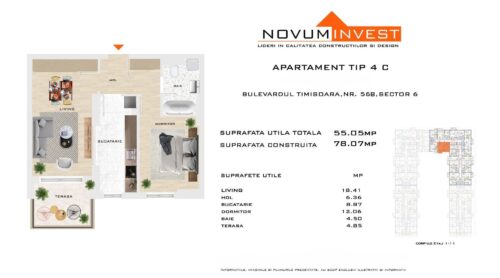 Vanzare apartamente Aricestii Rahtivani – Crosspoint Imobiliare- 2 room apartment, near Gorjului Metro Commission 0% - crosspoint-imobiliare.ro