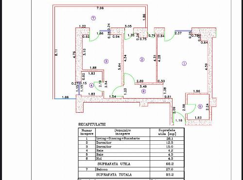 Apartament 3 camere – Cortina 126, Iancu Nicolae 13