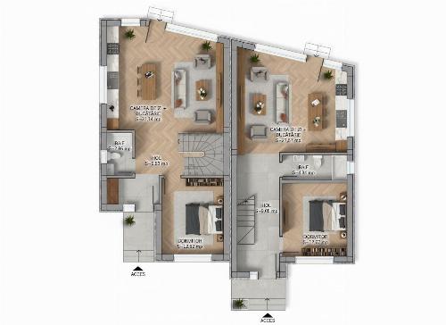 Otopeni – Vile individuale P+1+M | Design modern & clasic | Înaltă calitate 9