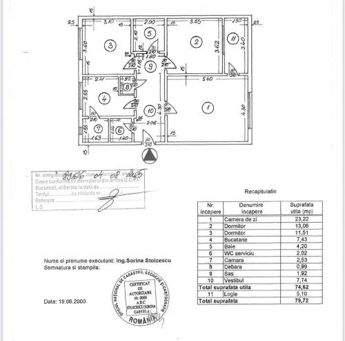 Apartament 3 camere de vânzare – Bulevardul Mircea Vodă 18