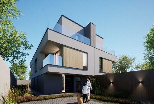 Vile premium individuale S+P+1E+2R subsol, 4 dormitoare, living, curte 1