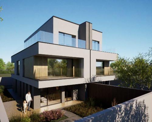 Vile premium individuale S+P+1E+2R subsol, 4 dormitoare, living, curte 2