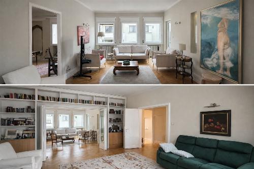 2 properties in 1: 4-room apartment + hotel studio in the attic 2