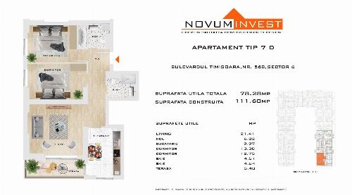Apartment 3 rooms, Metro Gorjului Commission 0% 1