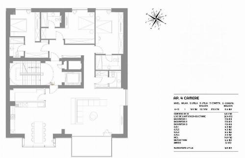 170 mp utili / 4 camere / imobil nou 17