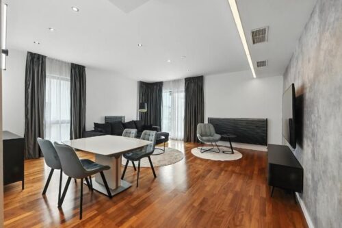 Inchiriere apartamente Chiajna - Premium 3 room apartment | 3 bathrooms | 2 parking lots | Speaker | Băneasa - crosspoint-imobiliare.ro