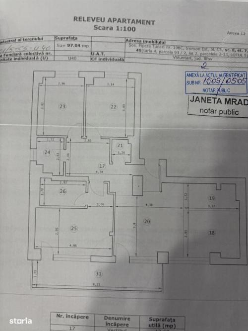 Apartament 4 camere de închiriat | Etaj 7/8 | Terasă | Garaj | Zonă de Nord 19