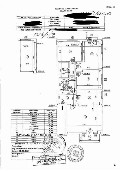 Bloc boutique! Apartament renovat / parcare subterană și boxă 11