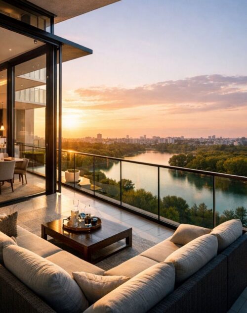 Crosspoint Imobiliare – Crosspoint Real Estate- Apartament 2 camere cu terasă și vedere la lac | One High District - crosspoint-imobiliare.ro