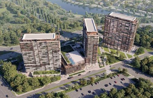 Apartament cu patru camere, vedere libera spre Lac / ONE High District 3