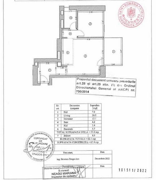 One Verdi / 2 camere / parcare 6